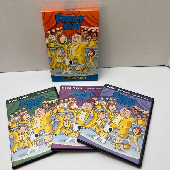 Family Guy Complete DVD Box Set Lot Volume 1-3 (DVD) Great Condition! Stewie! - Picture 9 of 9